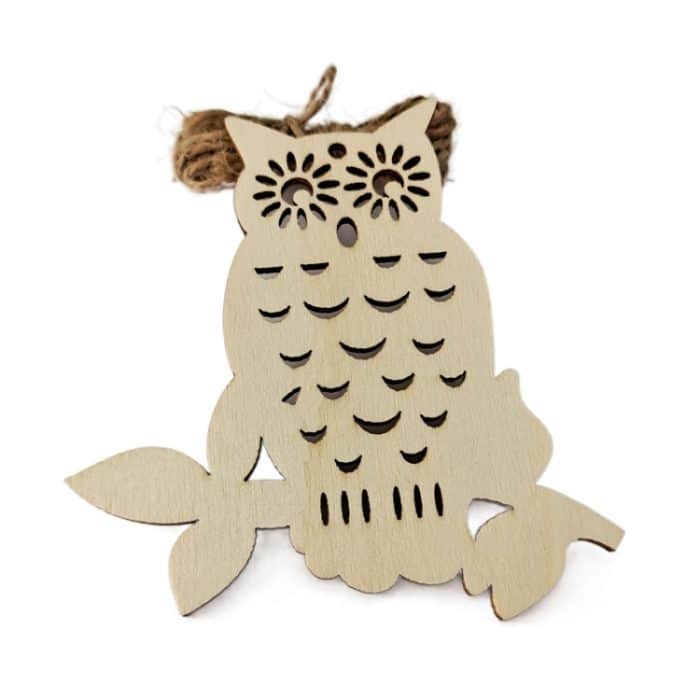 10 Stück/Set Halloween-Dekorationen, Urlaub, Party, Holzanhänger – Bild 3