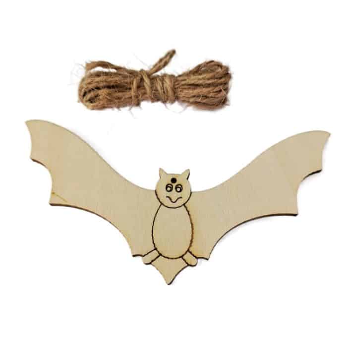 10 Stück/Set Halloween-Dekorationen, Urlaub, Party, Holzanhänger – Bild 4