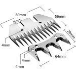 HILDA Power Wool Scherenklingen für Wollschieber, 13 Toothed Straight Blade, 13 Toothed Curved Blade, 9 Toothed Straight Blade, 9 Toothed Curved Blade, Individual Blade – Bild 3