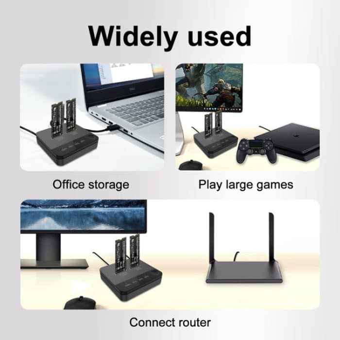 M.2 SATA-Festplatten-Duplikator, Solid-State-Laufwerk, SSD, mobiles Festplattengehäuse, DK300 – Bild 7