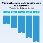 M.2 SATA-Festplatten-Duplikator, Solid-State-Laufwerk, SSD, mobiles Festplattengehäuse, DK300 – Bild 8
