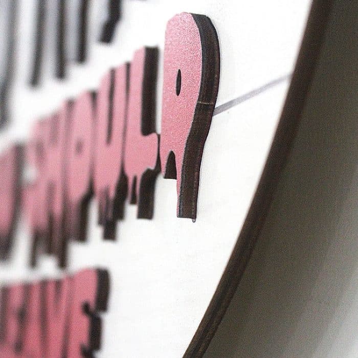 Halloween Holz Deko Türschild Horror Willkommensschild, Flat Printing Version, 3D Version – Bild 5