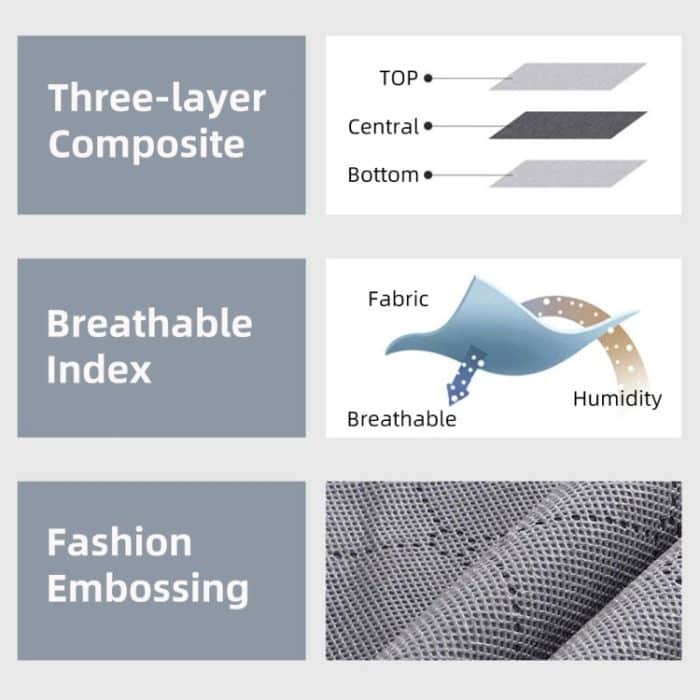 Faltbare Unterbett-Aufbewahrungstasche aus Vliesstoff für Kleidung, Decken und Schuhe, 100 x 50 x 15 cm, 100x50x15cm(4 Handles Deep Gray), 100x50x15cm(4 Handles Black) – Bild 5