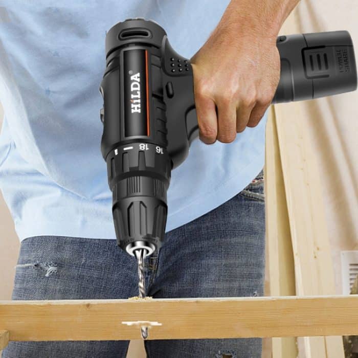 HILDA Home Power Drill 12V Li-Ion-Bohrmaschine mit Ladegerät und Akku, EU-Stecker, Carton Packing, Plastic Packing, Cloth Packing – Bild 6