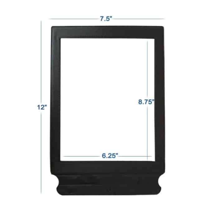 A4-Lupe zum Lesen, handgehalten, weiches PVC, Ganzseiten-3-fache Lupe – Bild 4