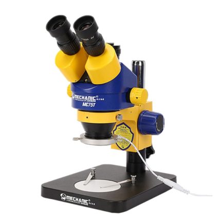 Trinokulares Stereomikroskop in Industriequalität, kann an ein HD-Display angeschlossen werden, MECHANIC MC-75TB1, MECHANIC MC-75TimatX