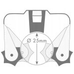 An der Wand montierter perforierter Aufbewahrungswerkzeughalter für die Küche, HILDA Single, HILDA 5 pcs /Set With 10 Expansion Screw – Bild 3