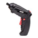 HILDA Multifunktions-Li-Ion-Schraubendreher-Mini-Schraubendreher-Set, Black, White, Orange