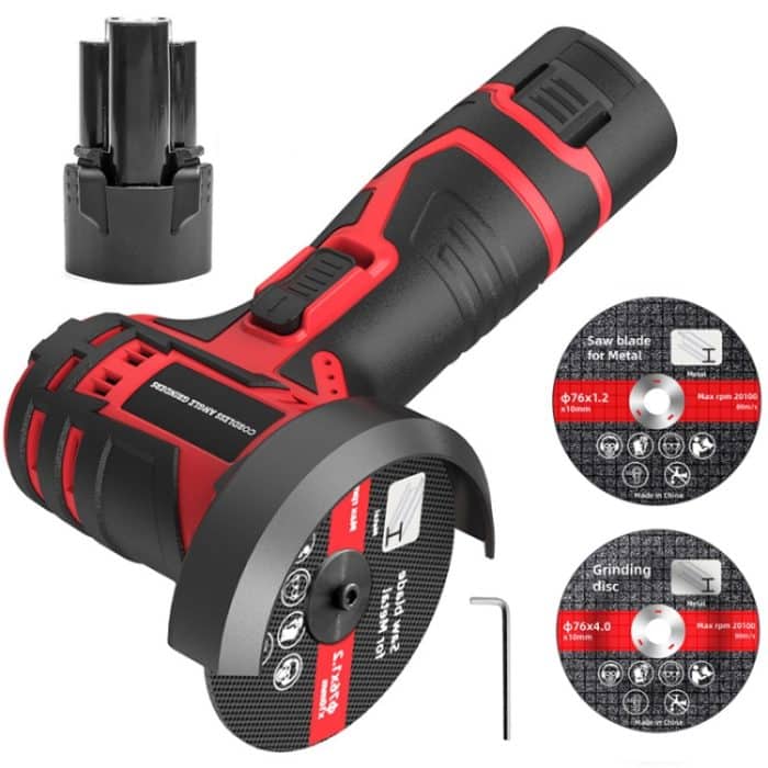 HILDA 12V 3 Zoll Li-Ion Winkelschleifer Heimschneide- und Schleifmaschine, EU-Stecker, Plastic Package With 1 Battery, Carton Package With 1 Battery, Plastic Package With 2 Battery, Carton Package With 2 Battery – Bild 1