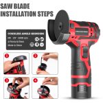 HILDA 12V 3 Zoll Li-Ion Winkelschleifer Heimschneide- und Schleifmaschine, EU-Stecker, Plastic Package With 1 Battery, Carton Package With 1 Battery, Plastic Package With 2 Battery, Carton Package With 2 Battery – Bild 5