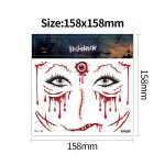 Halloween-Narben-wasserdichter Tattoo-Aufkleber, simulierte Gesicht-Horror-Aufkleber, RM-037, RM-038, RM-039, RM-040, RM-041, RM-042, RM-043, RM-044, RM-045, RM-046 – Bild 3