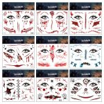 Halloween-Narben-wasserdichter Tattoo-Aufkleber, simulierte Gesicht-Horror-Aufkleber, RM-037, RM-038, RM-039, RM-040, RM-041, RM-042, RM-043, RM-044, RM-045, RM-046 – Bild 4