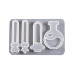 Kristall-Epoxid-Zauberflasche, Silikonform, DIY-Schlüssel, Treibsand-Anhängerform – Bild 2