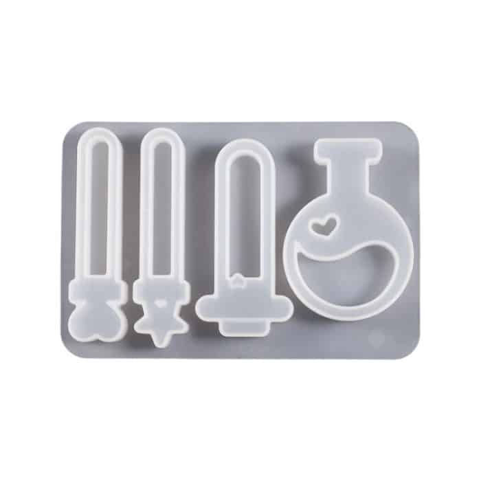 Kristall-Epoxid-Zauberflasche, Silikonform, DIY-Schlüssel, Treibsand-Anhängerform – Bild 2