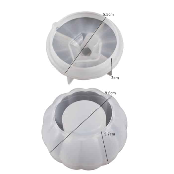 DIY Kristall Epoxy Kürbis Aufbewahrungsbox Form Halloween Silikonform – Bild 3