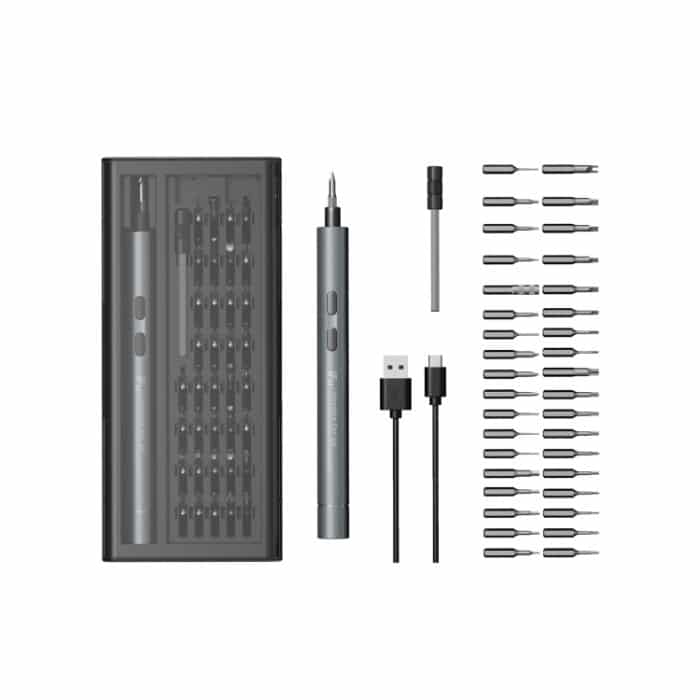 IFu 42-in-1-Elektroschrauber-Set Precisions USB-Schnelllade-Schraubendreher mit LED-Arbeitslicht – Bild 1