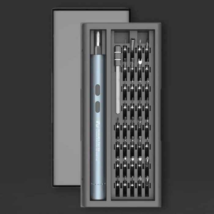 IFu 42-in-1-Elektroschrauber-Set Precisions USB-Schnelllade-Schraubendreher mit LED-Arbeitslicht – Bild 2