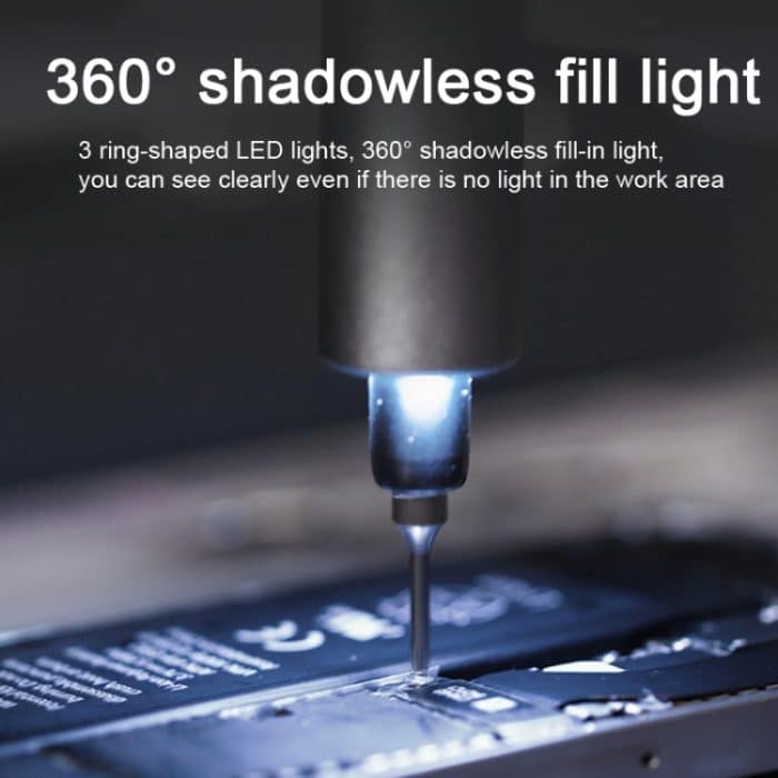 IFu 42-in-1-Elektroschrauber-Set Precisions USB-Schnelllade-Schraubendreher mit LED-Arbeitslicht – Bild 5