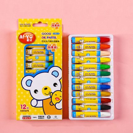 AIYO waschbare Malstifte für Kinder, Ölfarbenstift-Set, 12 Colors, 18 Colors, 24 Colors, 36 Colors