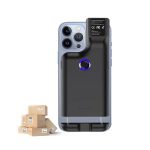 HC101D 2D-Bluetooth-Barcode-Scanner, kabelloser Handy-Barcode-Leser mit hinterem Clip, 2D Middle, 2D Side