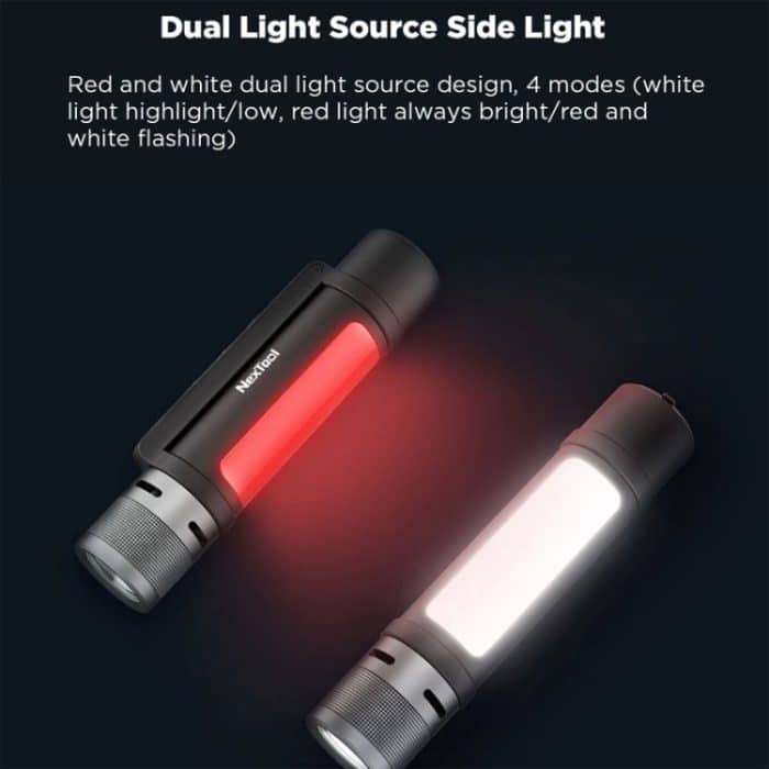 Nextool 6-in-1 Outdoor-Notfall-Taschenlampe, zoombarer Alarm, Camping-Arbeitsleuchte – Bild 2