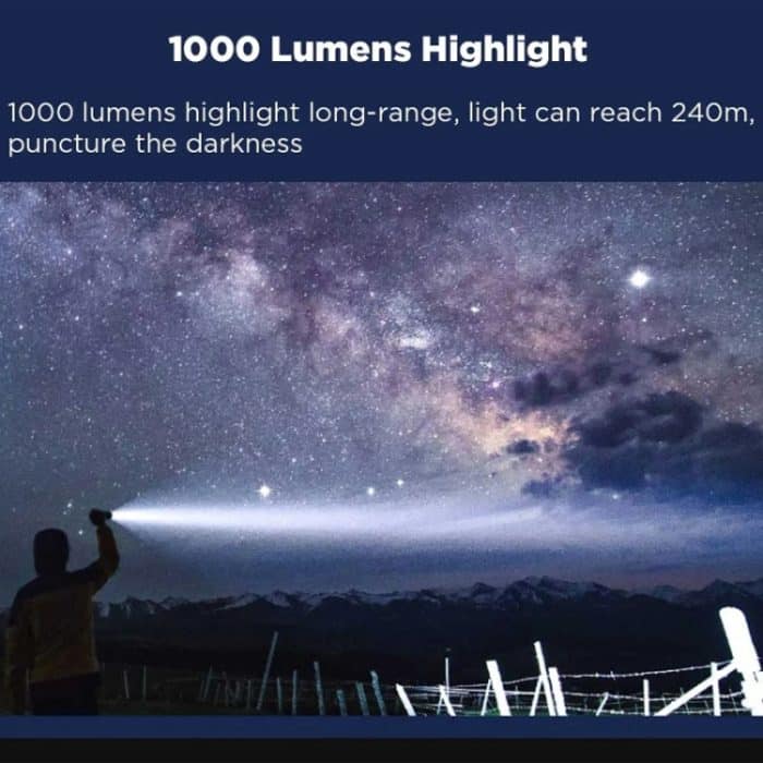 Nextool 6-in-1 Outdoor-Notfall-Taschenlampe, zoombarer Alarm, Camping-Arbeitsleuchte – Bild 5