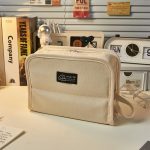 Große Kapazität Leinwand Federmäppchen Student Briefpapier Lagerung Bleistift Box