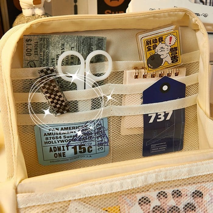 Große Kapazität Leinwand Federmäppchen Student Briefpapier Lagerung Bleistift Box – Bild 5