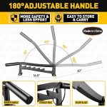 Wandmontierter manueller Holzspalter, Feuerholzschneider aus Kohlenstoffstahl, One-piece, With Long Handle, One-piece Set, With Long Handle Set – Bild 6