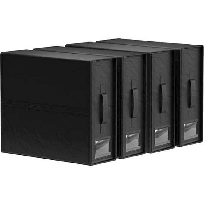 Unterbett-Aufbewahrungstasche, faltbare Aufbewahrungsbox für Kleidung, Decken, Bettbezüge, Beige, Black, Streak – Bild 2