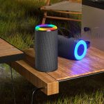Kabelloser Bluetooth-Lautsprecher mit RGB-Licht, tragbar, wasserdicht, klein – Bild 2