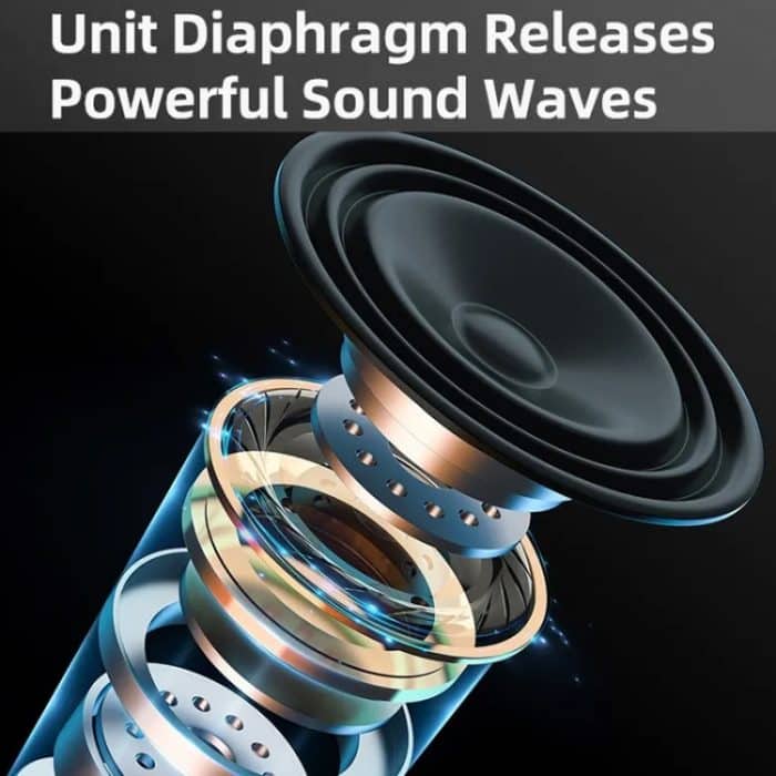 Kabelloser Bluetooth-Lautsprecher mit RGB-Licht, tragbar, wasserdicht, klein – Bild 5