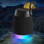 Drahtloser Bluetooth-Stofflautsprecher, zylindrischer wasserdichter Subwoofer mit RGB-Licht – Bild 2