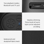 Drahtloser Bluetooth-Stofflautsprecher, zylindrischer wasserdichter Subwoofer mit RGB-Licht – Bild 9