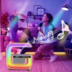 G3 5-in-1 kabelloses Ladegerät, Bluetooth-Lautsprecheruhr mit RGB-LED-Atmosphären-Smart-Licht – Bild 5
