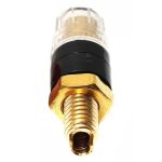 Kleiner transparenter Kupfer-Audiosäulen-Klemmenblock mit M4-Kristall-Bananenhalter, Black