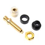 Kleiner transparenter Kupfer-Audiosäulen-Klemmenblock mit M4-Kristall-Bananenhalter, Black – Bild 4