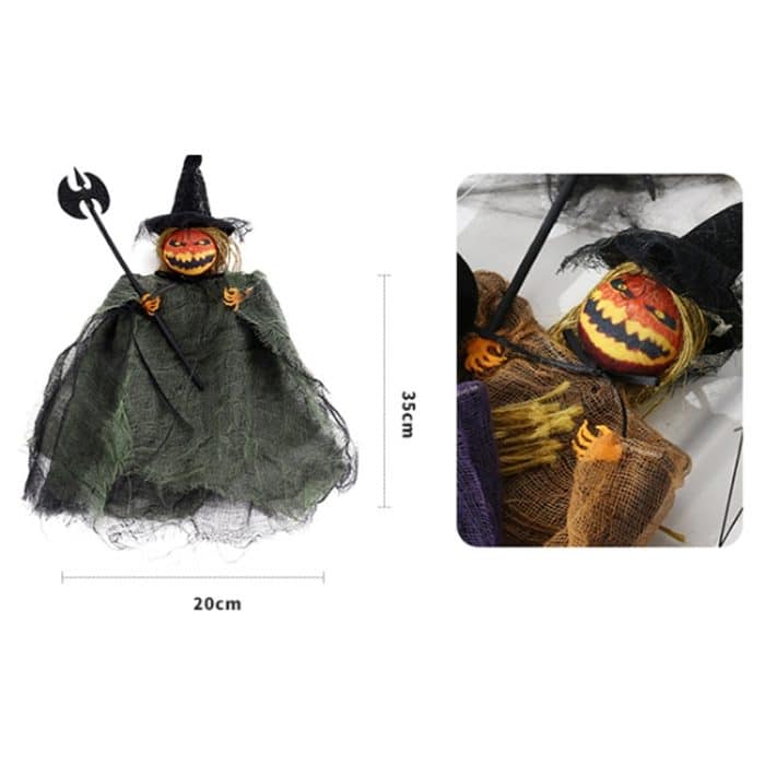 Halloween Terror Kürbis Puppe Anhänger Spukhaus Party Hängen Geist Requisiten – Bild 3