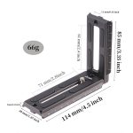 JLWIN Schnellwechselplatte L-Halterungsplatte für DJI Ronin RS2 RSC2 RS3 Gimbal-Stabilisator – Bild 3