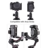 JLWIN Schnellwechselplatte L-Halterungsplatte für DJI Ronin RS2 RSC2 RS3 Gimbal-Stabilisator – Bild 5