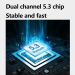 TWS Ohrmontierte, wasserdichte, kabellose Bluetooth-Kopfhörer mit LED-Digitalanzeige, A520 (Black), A520 (Blue) – Bild 4