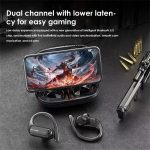 TWS Ohrmontierte, wasserdichte, kabellose Bluetooth-Kopfhörer mit LED-Digitalanzeige, A520 (Black), A520 (Blue) – Bild 9