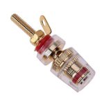 Mittlerer, erweiterter, transparenter Anschlussblock, 4-mm-Bananenbuchse, Anschlusspfosten für Audioverstärker, Medium Red – Bild 4
