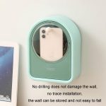 Wandmontierte, aufklappbare Aufbewahrungsbox für Wattestäbchen, Kosmetikbox – Bild 4