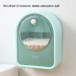 Wandmontierte, aufklappbare Aufbewahrungsbox für Wattestäbchen, Kosmetikbox – Bild 5