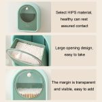 Wandmontierte, aufklappbare Aufbewahrungsbox für Wattestäbchen, Kosmetikbox – Bild 7