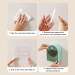 Wandmontierte, aufklappbare Aufbewahrungsbox für Wattestäbchen, Kosmetikbox – Bild 9