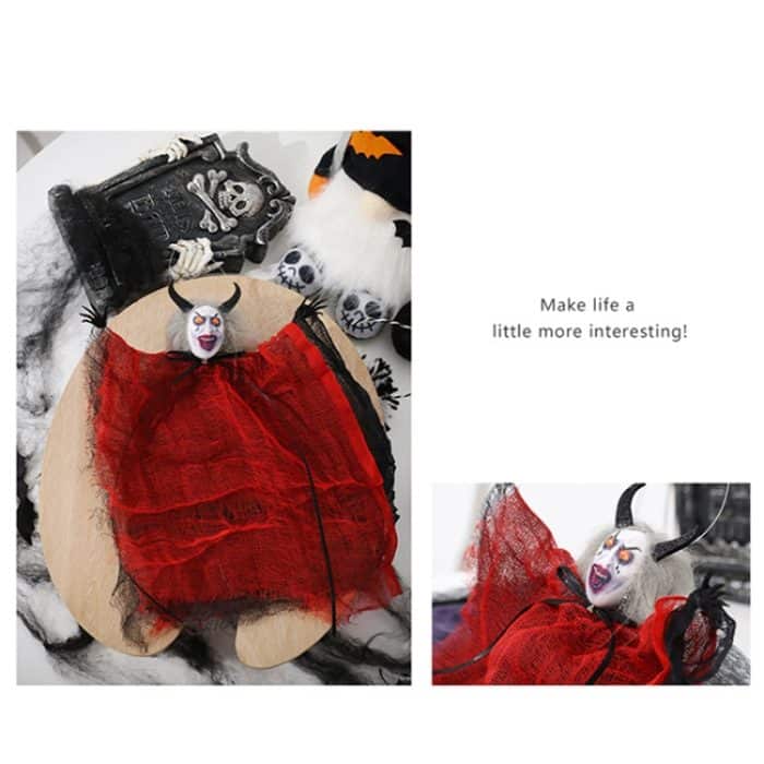 Halloween-Dekorationen, Horror, böse Geisterpuppe, Anhänger, Spukhaus, Dekoration, Requisiten – Bild 5