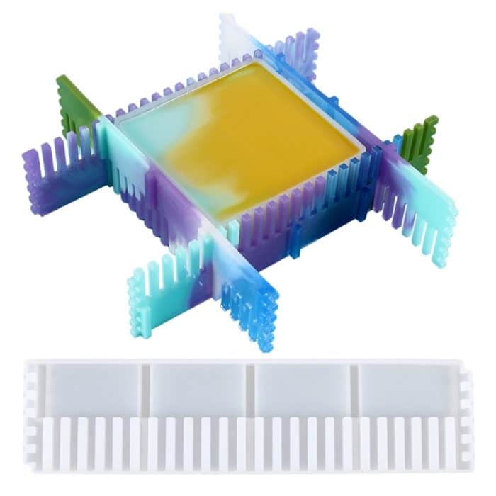 DIY Kristallkleberform, verstellbarer Rahmen, Zaun, Silikonform – Bild 1