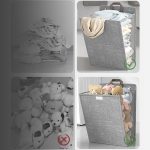 Faltbarer Wäschekorb zum Aufhängen, Organizer für schmutzige Kleidung mit Deckel, Gray  45 x 35 x 10cm, Beige 45 x 35 x 10cm, Gray  56 x 39 x 13cm, Beige 56 x 39 x 13cm – Bild 5